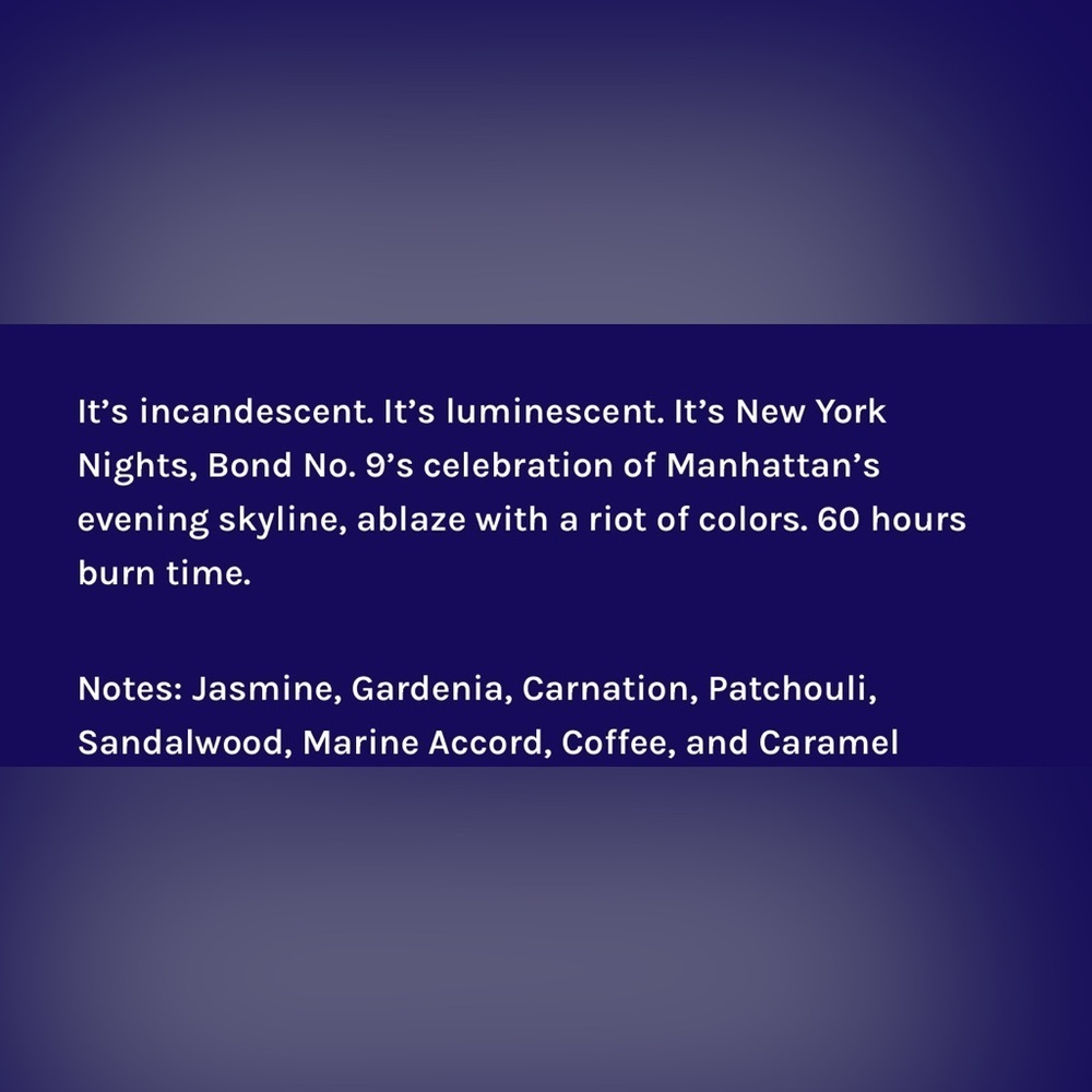 Bond No. 9 New York Nights Candle - Picture 2 of 5